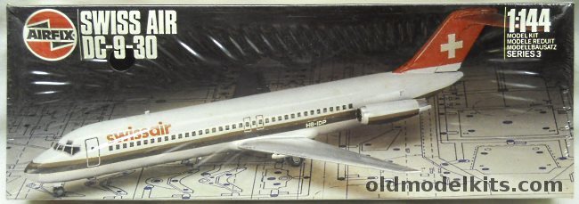 Airfix 1/144 DC-9 30 Swiss Air - (DC-9-30), 903176 plastic model kit